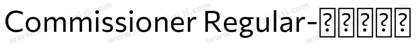 Commissioner Regular字体转换